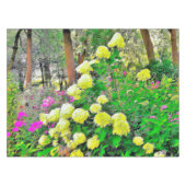 Chartreuse Green Limelight Hydrangea Garden Tischdecke (Vorderseite (Horizontal))