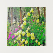 Chartreuse Green Limelight Hydrangea Garden Wandteppich (Vorderseite)