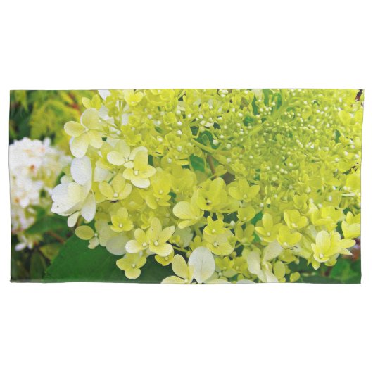Chartreuse Green, Limelight Hydrangea, Kissenbezug (Vorderseite-Links)