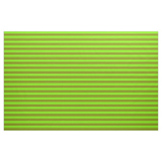 Chartreuse & Green Lines Stoff (Fat Quarter (45,7 x 55,9 cm))