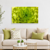 Chartreuse Green Mum Wrapped Canvas Leinwanddruck