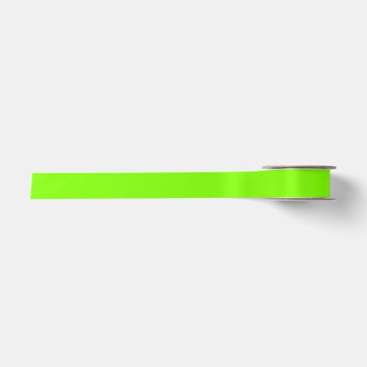 Chartreuse Grün einfarbig Satinband (Vorderseite)
