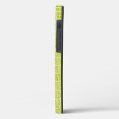 Chartreuse Grüne Imitat Krokodile Leder Case-Mate iPhone Hülle (Rückseite / Links)