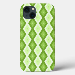 Chartreuse grünes Diamantenmuster Case-Mate iPhone Hülle