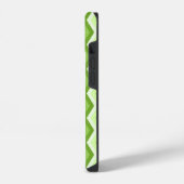 Chartreuse grünes Diamantmuster iPhone Hülle (Linke Seite)