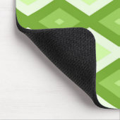 Chartreuse grünes Diamantmuster Mousepad (Ecke)