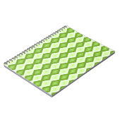Chartreuse grünes Diamantmuster Notizblock (Linke Seite)