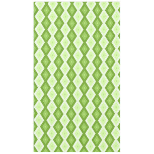 Chartreuse grünes Diamantmuster Tischdecke