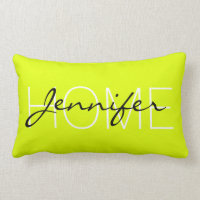 Chartreuse (herkömmliche) Zuhause-Monogramm