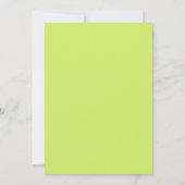Chartreuse Kobaltrosen-Hochzeit Einladung (Rückseite)