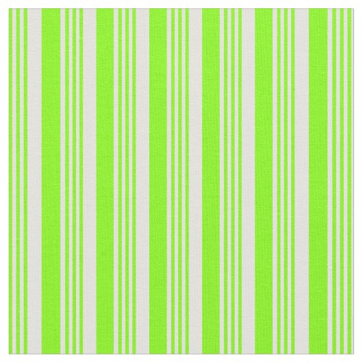 Chartreuse & Light Cyan Cfarbene Streifen Stoff (Nahaufnahme)