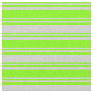 Chartreuse & Light Gray Muster Stoff