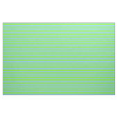 Chartreuse & Light Sky Blauen Linien Stoff (Fat Quarter (45,7 x 55,9 cm))