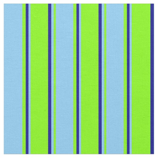 Chartreuse, Light Sky Blue und Dunkelblau farbig Stoff (Nahaufnahme)