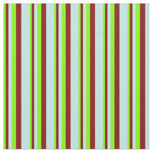 Chartreuse, Maroon und türkisfarbene Streifen Stoff