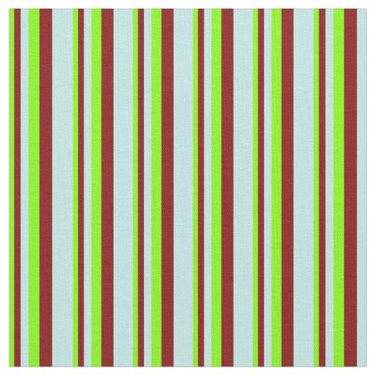 Chartreuse, Maroon und türkisfarbene Streifen Stoff (Nahaufnahme)