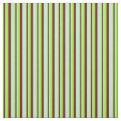 Chartreuse, Maroon und türkisfarbene Streifen Stoff (Muster)