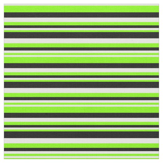 Chartreuse, Minzcreme und schwarz gefärbtes Muster Stoff (Nahaufnahme)