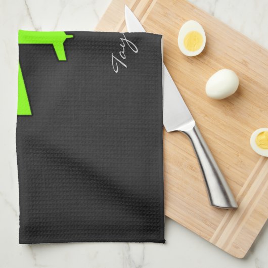 Chartreuse, Neon Green Flugzeug Handtuch (Viertel Falte)