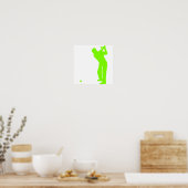 Chartreuse, Neon Green Golf Poster (Küche)