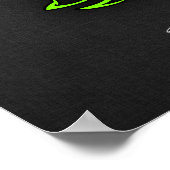 Chartreuse, Neon Green Libra Poster (Ecke)