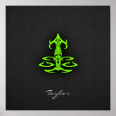 Chartreuse, Neon Green Libra Poster (Vorne)