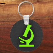 Chartreuse, Neon Green Microscope Schlüsselanhänger (Vorderseite)