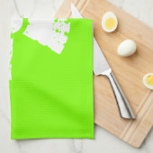 Chartreuse, Neon Green Radioactive Symbol Handtuch (Viertel Falte)