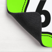 Chartreuse, Neon Green Route 66 Mousepad (Ecke)