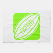 Chartreuse, Neon Green Rugby Geschirrtuch (Horizontal)