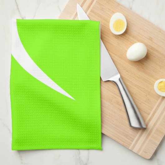Chartreuse, Neon Green Running Handtuch (Viertel Falte)