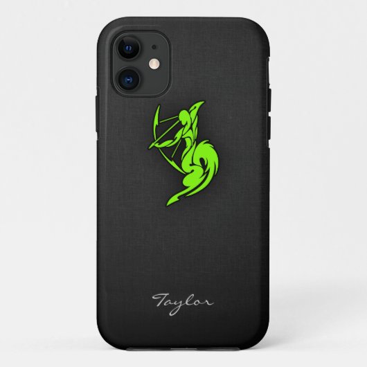 Chartreuse, Neon Green Sagittarius Case-Mate iPhone Hülle (Rückseite)