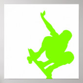 Chartreuse, Neon Green Skater Poster (Vorne)