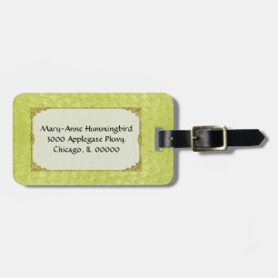 Chartreuse-Ostich-Look-Custom-Gepäckanhänger Gepäckanhänger