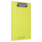 Chartreuse personalisierter Name Zurück zur Schule Klemmbrett (Rechts)