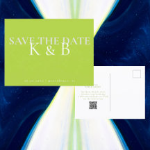 Chartreuse-Schlichtheit-Monogramm „Save the Date“