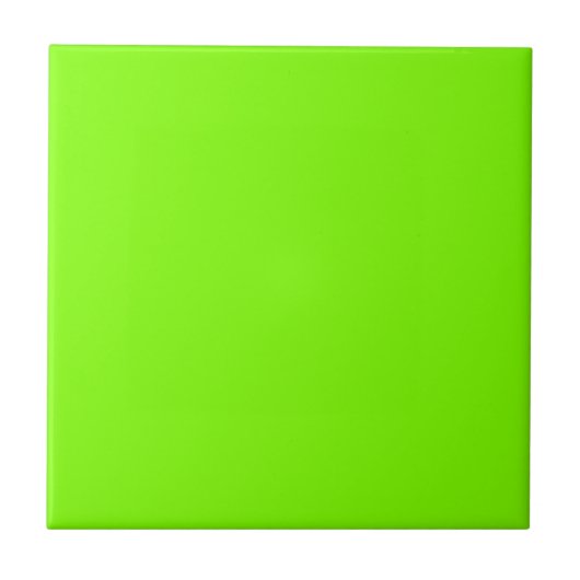 Chartreuse Solid Color | Classic | elegant Fliese (Vorderseite)
