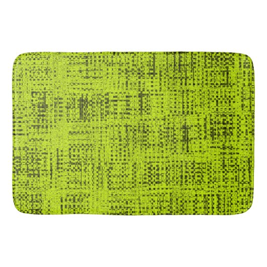 Chartreuse Tweed Badematte (Vorderseite)