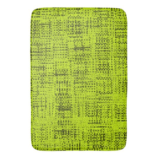 Chartreuse Tweed Badematte (Vorderseite Vertikal)