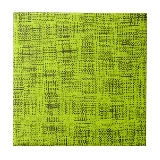 Chartreuse Tweed Fliese (Vorderseite)