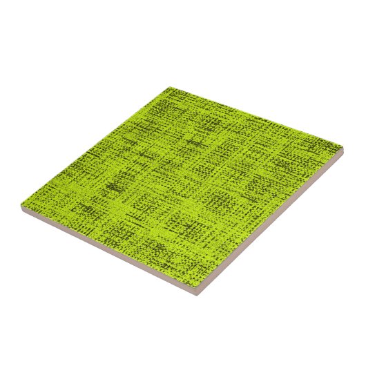 Chartreuse Tweed Fliese (Seite)