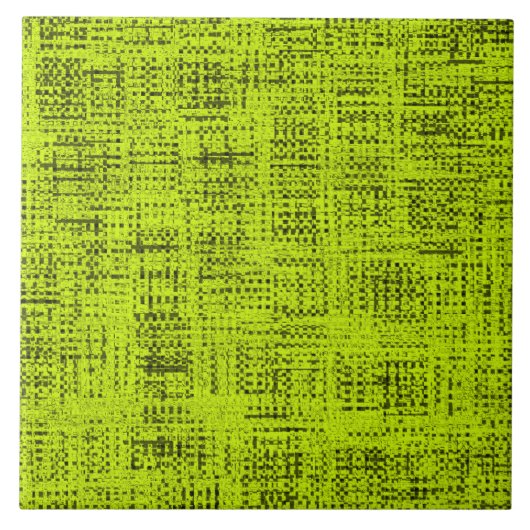 Chartreuse Tweed Fliese (Vorderseite)