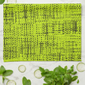 Chartreuse Tweed Geschirrtuch (Gefaltet)