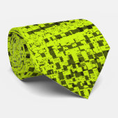 Chartreuse Tweed Neck Tie Krawatte (Gerollt)