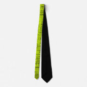 Chartreuse Tweed Neck Tie Krawatte (Rückseite)