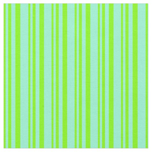 Chartreuse und Aquamarine-Muster Stoff (Nahaufnahme)
