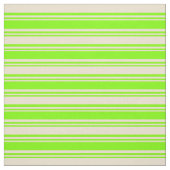 Chartreuse und Beige Lined/Strickmuster Stoff (Muster)