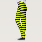 Chartreuse und Black Stripes Leggings (Links)