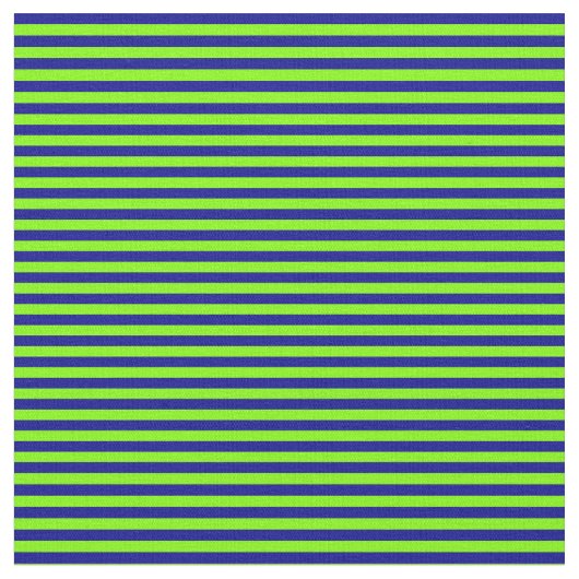 Chartreuse und dunkelblaue Streifen Stoff (Nahaufnahme)