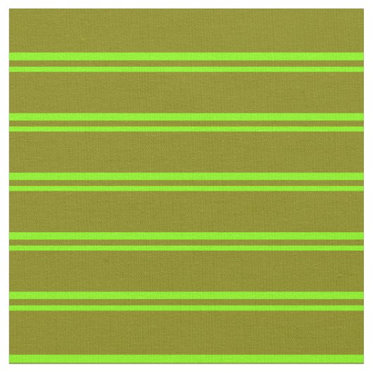 Chartreuse und grünes/gestreiftes Muster Stoff (Nahaufnahme)